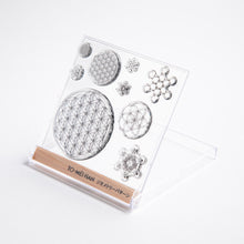画像をギャラリービューアに読み込む, TO-MEI HAN ジオメトリーパターン -貼ってはがせるフォトポリマー製クリアスタンプ-