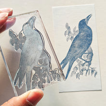 画像をギャラリービューアに読み込む, Biology Stamp <ミヤマガラス>