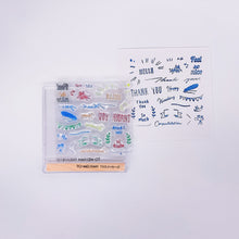 画像をギャラリービューアに読み込む, TO-MEI HAN THXメッセージ -貼ってはがせるフォトポリマー製クリアスタンプ-