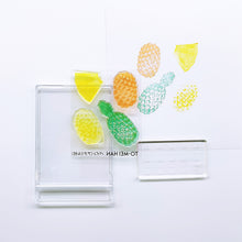 画像をギャラリービューアに読み込む, パイナップルのクリアスタンプ「TO-MEI HAN パイン(アクリル付)」