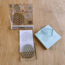 画像をギャラリービューアに読み込む, TO-MEI HAN ジオメトリーパターン -貼ってはがせるフォトポリマー製クリアスタンプ-