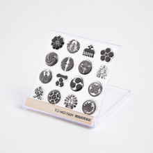 画像をギャラリービューアに読み込む, 戦国武将家紋スタンプ -超再現クリアスタンプ TO-MEI HAN -