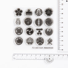 画像をギャラリービューアに読み込む, 戦国武将家紋スタンプ -超再現クリアスタンプ TO-MEI HAN -