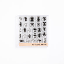 画像をギャラリービューアに読み込む, TO-MEI HAN 埴輪と古墳 -貼ってはがせるフォトポリマー製クリアスタンプ-