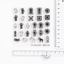 画像をギャラリービューアに読み込む, TO-MEI HAN 埴輪と古墳 -貼ってはがせるフォトポリマー製クリアスタンプ-