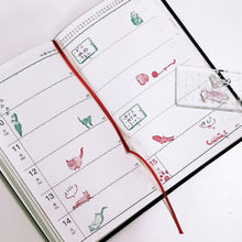 画像をギャラリービューアに読み込む, ちっちゃなにゃんこの手帳スタンプ「猫の集会」
