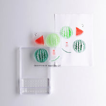 画像をギャラリービューアに読み込む, すいかの多色スタンプ(アクリル付) -超再現クリアスタンプ TO-MEI HAN -