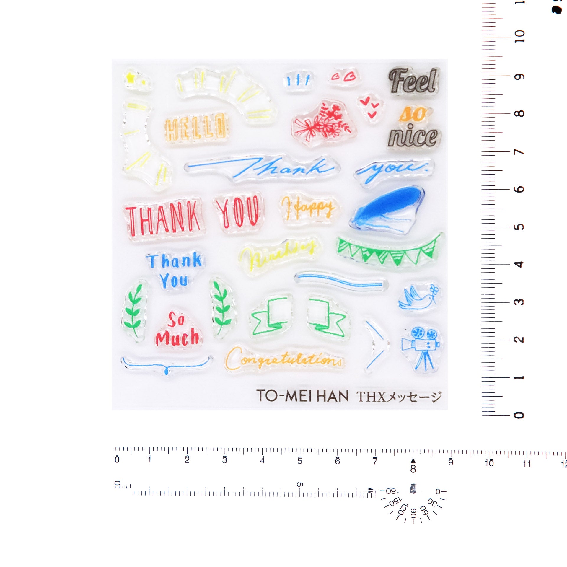 TO-MEI HAN THXメッセージ -貼ってはがせるフォトポリマー製